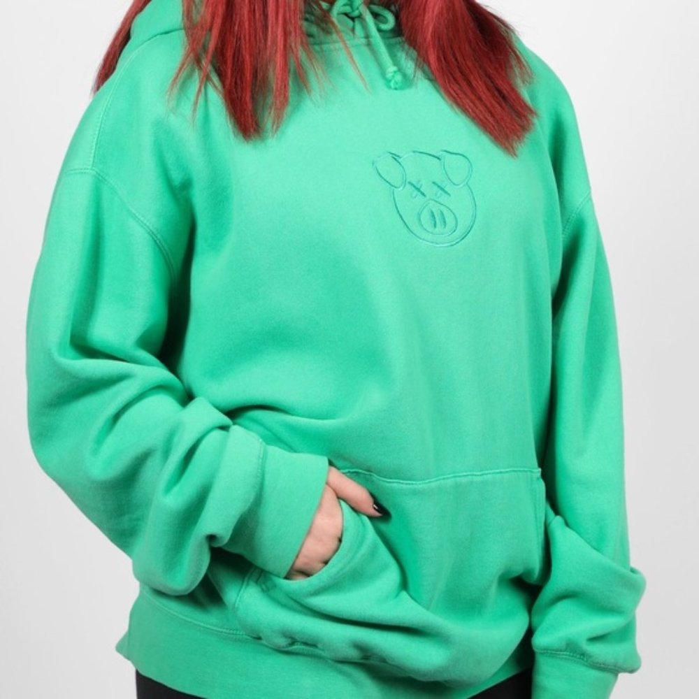 Shane Dawson Emerald Pig Embroidered Hoodie